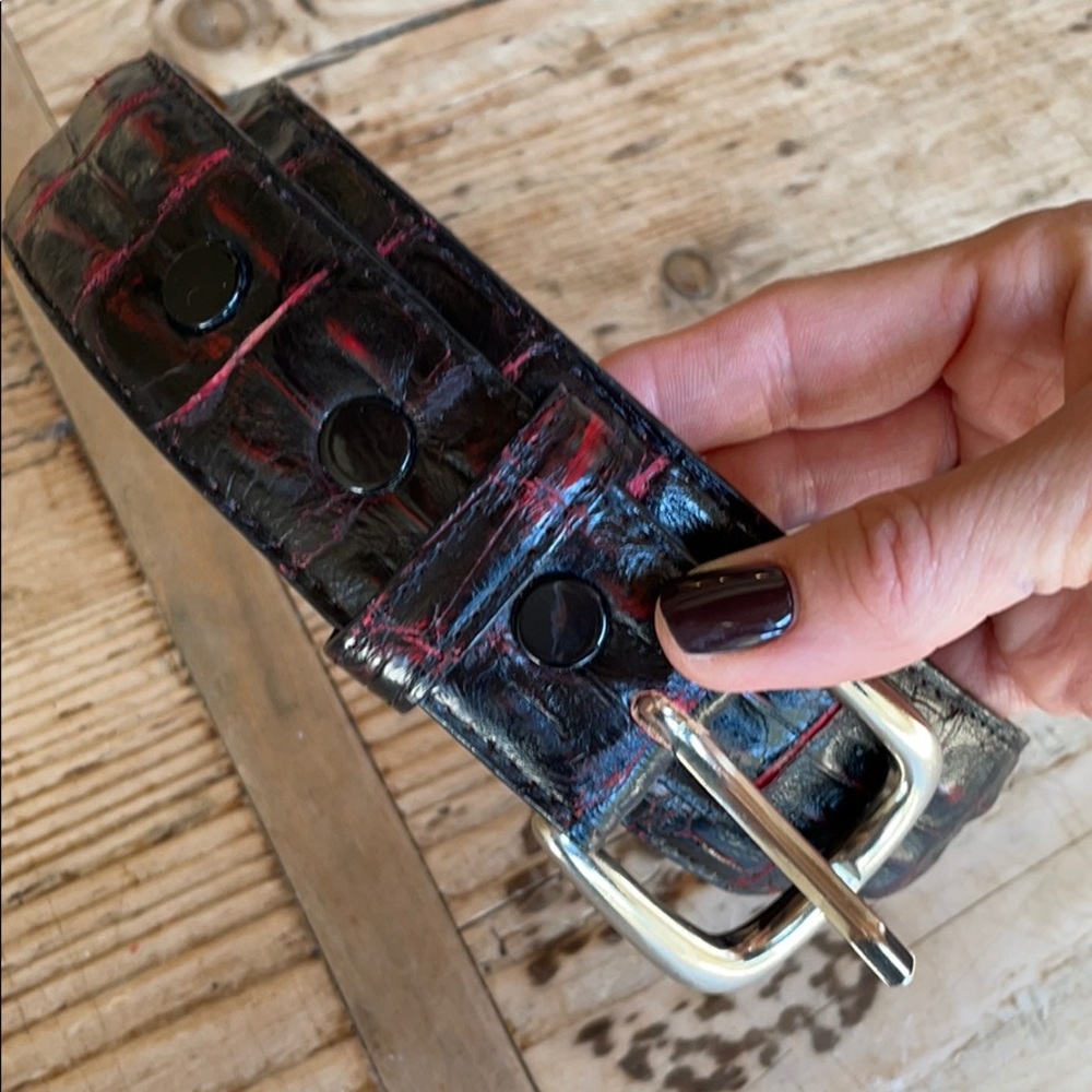Genuine crocodile Ferini men’s belt fits 33 to 34
